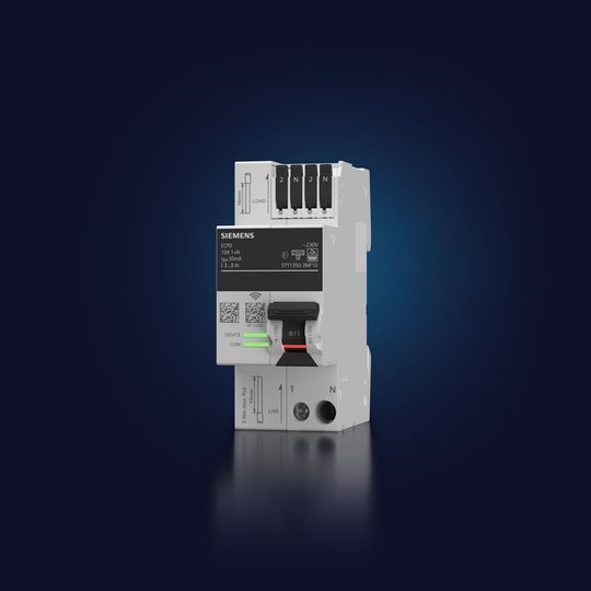 Das Sentron ECPD ist ein Schutzschaltgerät, das dank dank seiner fortschrittlichen elektronischen Architektur ein Höchstmaß an Sicherheit und Zuverlässigkeit bietet.   (Bild:  Siemens)