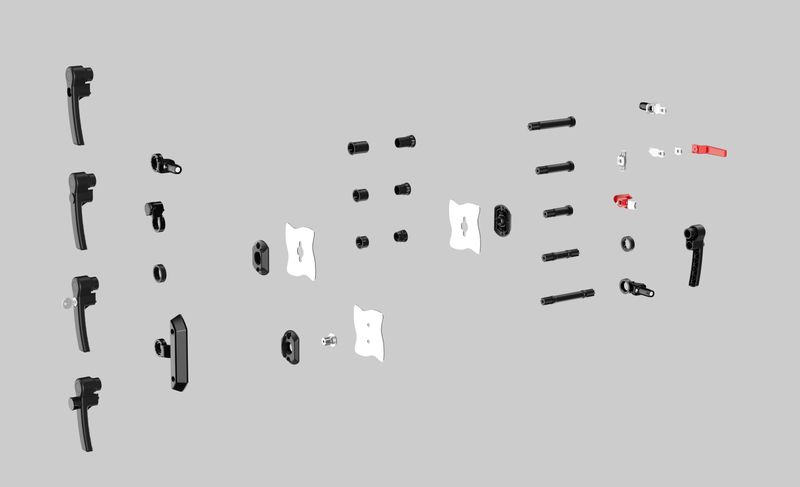 Dank seines modularen Aufbaus lässt sich das HVAC Hebelverschluss-System in vielfältigen Varianten konfigurieren.  (Bild: Dirak GmbH)