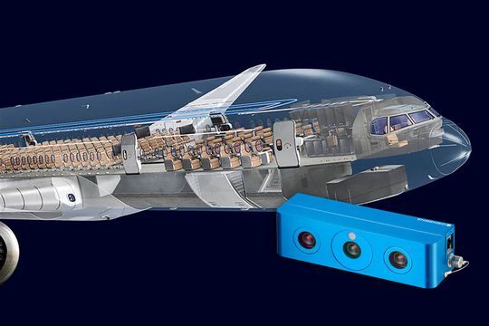 Ensenso 3D-Kamera ermöglicht exakte Positionierung von Installationspunkten (Bild:  DLR)