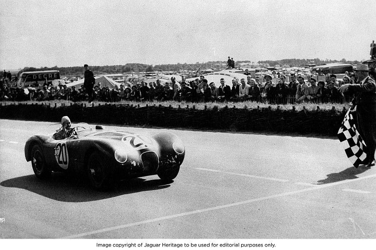 Jaguar C-Type Siegerfahrzeug in LeMans 1951. (Foto: Jaguar)