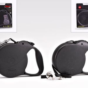 1. Preis: Roll-Hundeleine „Flexi Explore L“. Original (links): Flexi-Bogdahn International, Bargteheide, Deutschland. Fälschung (rechts): Diverse anonyme Online-Anbieter, die über amazon.com mit Scheinidentitäten und täglich wechselnden Accounts agieren. Die minderwertige Qualität (z.B. die nicht funktionierende Aufrollmechanik) führte in den USA bereits zu Kundenbeschwerden und Reputationsschäden.