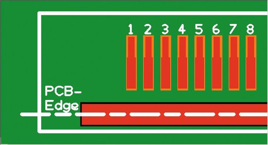 Solder Mask Defined Pad: die aktive Lötfläche wird durch die Freistellung in der Lötstopmaske definiert(Bild:  LeiterplattenAkademie GmbH)