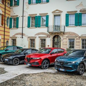 Beacon of hope: The Alfa cloverleaf of Stelvio, Giulia, Tonale, and Junior(Image: Alfa Romeo/Dino Eisele)