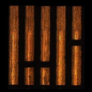 Bild 1: Testkarte nach Test mit con:card+: kaum Verschleiß, mittige Kontaktierung.