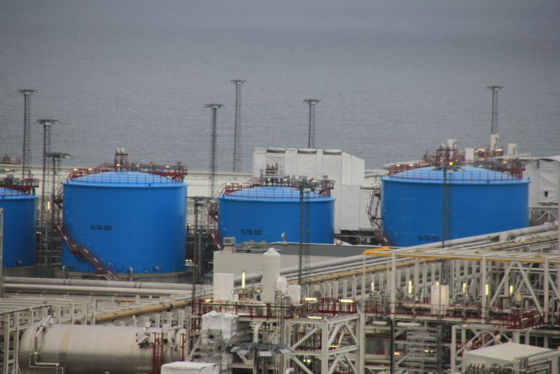 Blick auf die Gasanlage von Melcøya. (Bild: Schäfer)