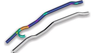 Sämtliche Umformvorgänge komplexer rohrförmiger Bauteile lassen sich mit dem Softwaremodul TubeBend berechnen und simulieren sowie die Parameter für Werkzeuge und Umformmaschinen anschliessend erstellen und optimieren.   (Bild: AutoForm)