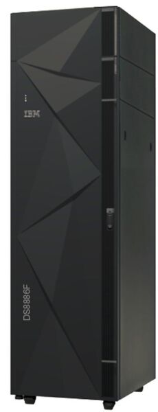 Für Enterprise-Storage-Anwendungen ist das IBM DS8886F mit bis zu 614 TB Flash-Kapazität bestimmt. (IBM)