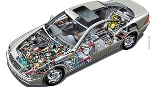 Der Mercedes-Benz CL der Baureihe C 215 stellte vor gut 25 Jahren den Gipfel des damals technisch Machbaren dar. Entsprechend komplex wird es heute, wenn Reparaturen anfallen. (Bild: Mercedes-Benz)