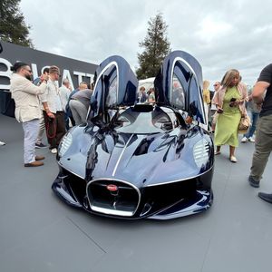 Der Destrier ist das dritte Einzelstück aus Bugattis neuem Solitaire-Programm und basiert auf dem Bugatti Bolide.(Bild:  Benjamin Bessinger/SP-X)
