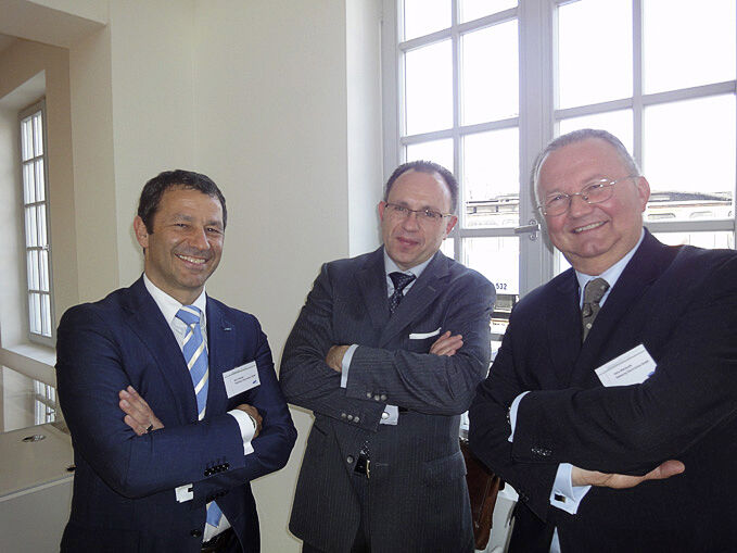 Das Samsung Vip-Team v. l. Gerd Weiner, Roland Schweyer und Hans Wienands (Archiv: Vogel Business Media)