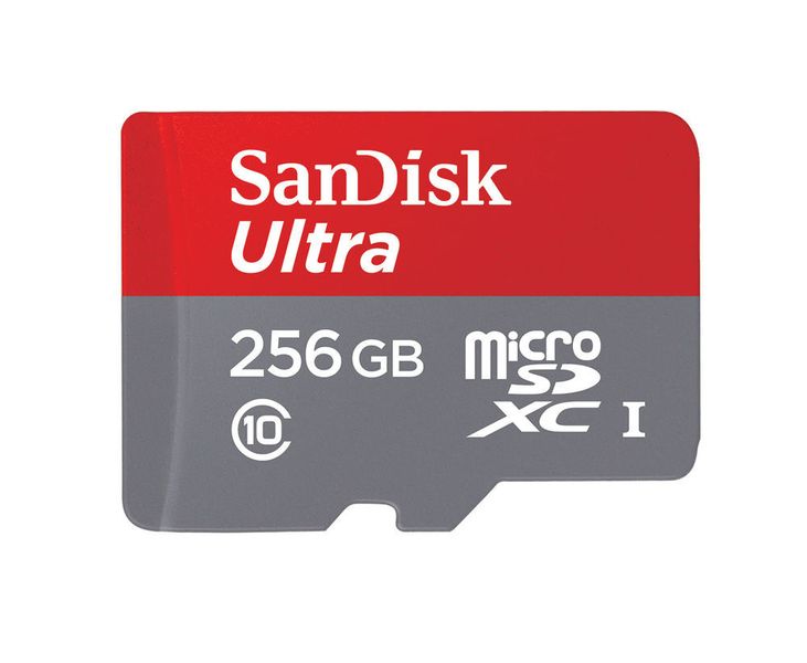 Die günstigere Ultra microSDXC UHS-I in der Premium Edition soll mit bis zu 95 MB/s ebenfalls sehr schnell sein und Nutzern von Smartphones oder Tablets 256 GB zusätzlichen Speicherplatz verschaffen. (Sandisk)