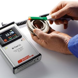 Das M-Test LL hilft beim Aufspüren von Restmagnetismus in Bauteilen.