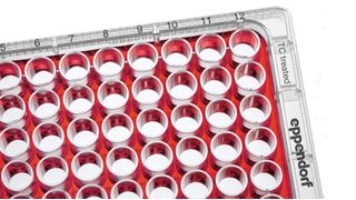 Abb. 1: ...B) Isolierung aller 96 Wells durch Befüllung des gesamten Zwischenraumes (Bild. Eppendorf)