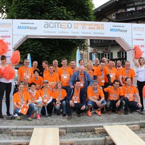 Der Start der Acmeo Systemhausrallye 2015 in Schliersee.