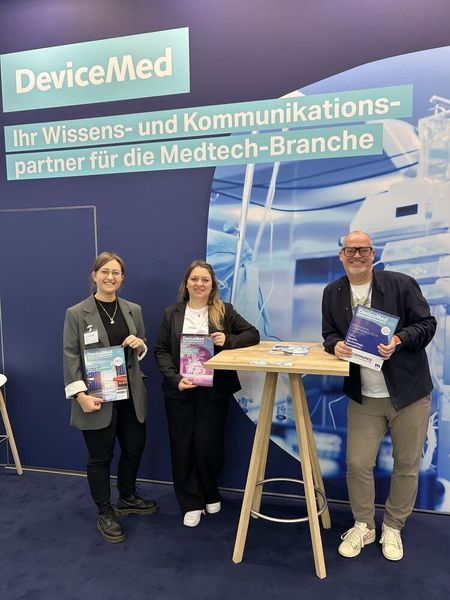 Auch die Devicemed-Redaktion war mit einem eigenen Stand vertreten ... (Bild: Conrad – VCG)