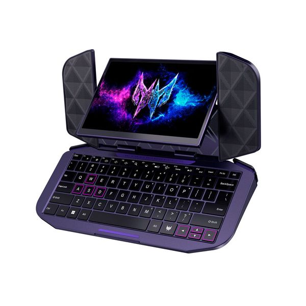 Für die Verwandlung wird der DualPlay Mini aufgeklappt und das Display um 180 Grad gedreht. Konkrete Planungen für eine Markteinführung gibt es laut Acer derzeit leider nicht. (Bild: Acer)