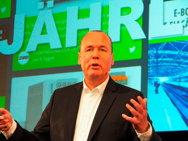 Frank Stührenberg, CEO Phoenix Contact: „Konnektivität ist unsere DNA, wir leben sie täglich.“ (PROCESS / Mühlenkamp)