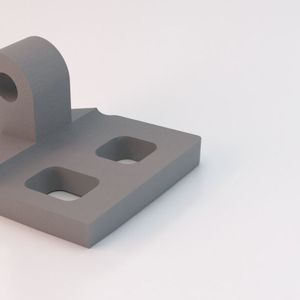 Ein mit dem Metal Binder Jetting-Modul in Simufact Additive simuliertes Scharnierteil.