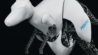 Energieeffiziente Sprungkinematik nach Känguru-Vorbild. (Festo)