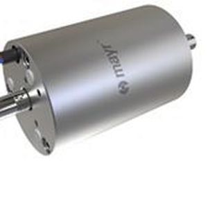 Die elektromagnetische Ausführung der bewährten Linearbremsen-Baureihe Robat-Linearstop ist für die Überwachung mit dem Modul ROBA®-brake-checker zugelassen. Sie ist die einzige elektromagnetische Stangenbremse auf dem Markt.(Bild:  mayr® Antriebstechnik)