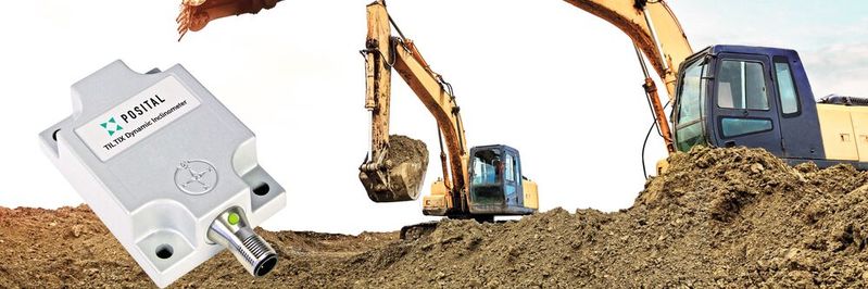 Der Neigungssenor Dynamic Tiltix von Posital liefert mit seinem dualen Messsystem auch bei schwierigsten mobilen Einsätzen mit Vibration oder heftiger Beschleunigung präzise Signale.(Bild:  Posital)