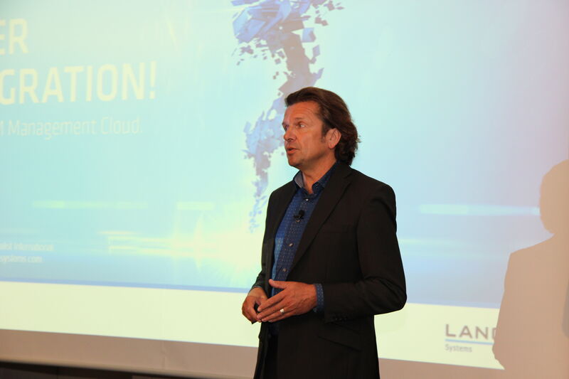 Wie das perfekte Netzwerk-Management in der Cloud aussieht, stellte Lutz Linzenmeier von LANCOM in seinem Technology Outlook vor. (Vogel IT-Medien GmbH)