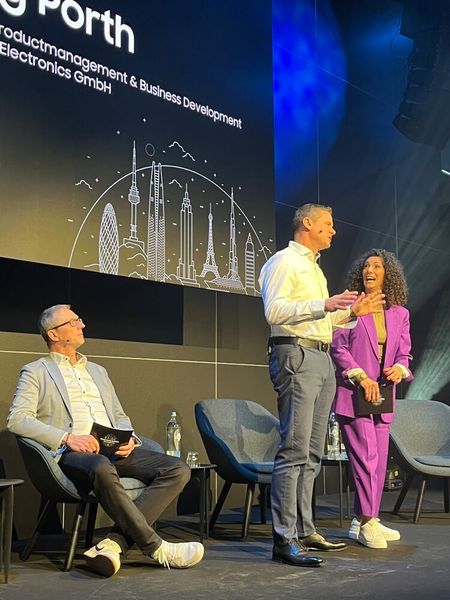 Jörg Poth (Samsung) erläutert, wie für ihn Business und Travel zusammenpassen (Bild: Vogel IT-Medien)