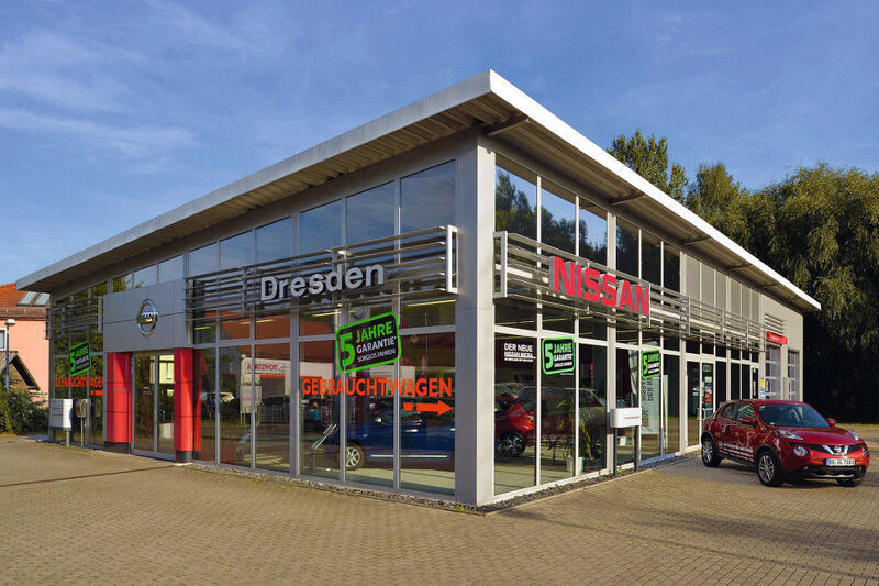 Nissan-Betrieb des Autocenters Dresden. (AVAG)