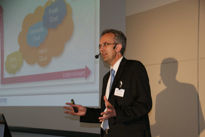 Dr. Michael Pauly von T-Systems verrät, wie Cloud Computing in der Praxis funktioniert. (Archiv: Vogel Business Media)