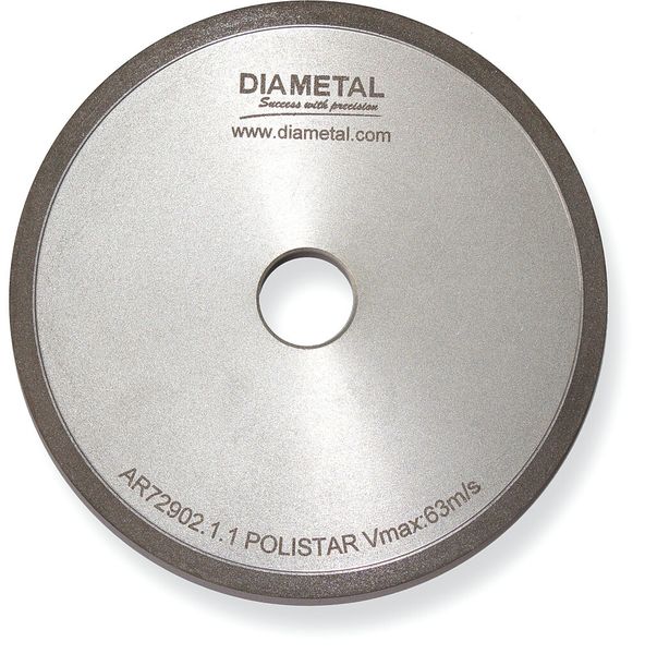 Bild 2: Basierend auf einer Hybrid-Bindung sind in die Polierscheibe feine Schleifkörner so eingebettet, dass mit diesen ein genügend grosser Kornfreistand erzeugt werden kann, um eine stabile Schnittigkeit gewährleisten zu können. (Bild: Diametal)