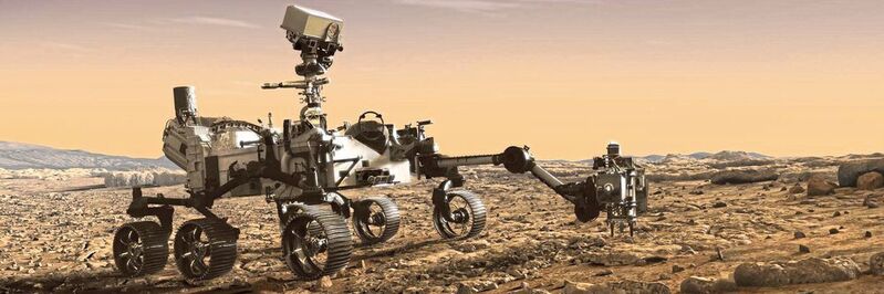 Marsrover: Vollgepackt mit Messtechnik, untersucht Perseverance die Oberfläche des Mars.