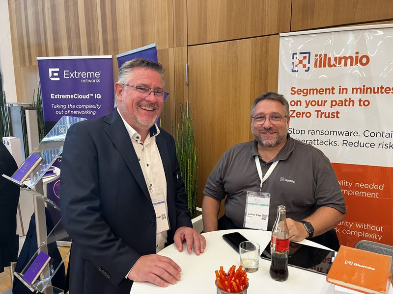 Udo Schillings, Infinigate, und Lothar Eßer, illumio, kennen sich auch schon etwas länger. (IT-BUSINESS)