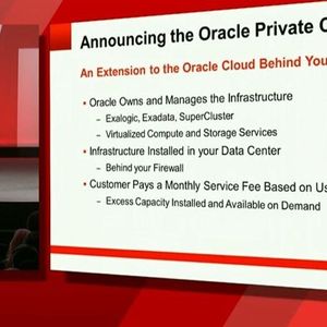 Oracle ieitet sein gesamtes Cloud-Angebot auch als Private Cloud beim Kunden an.