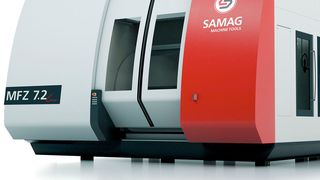 Erstmals zeigt Samag das mehrspindlige Bearbeitungszentrum MFZ 7.2 linear als variantenreichstes Modell der MFZ-Baureihe auf der EMO Hannover 2017. (Samag)