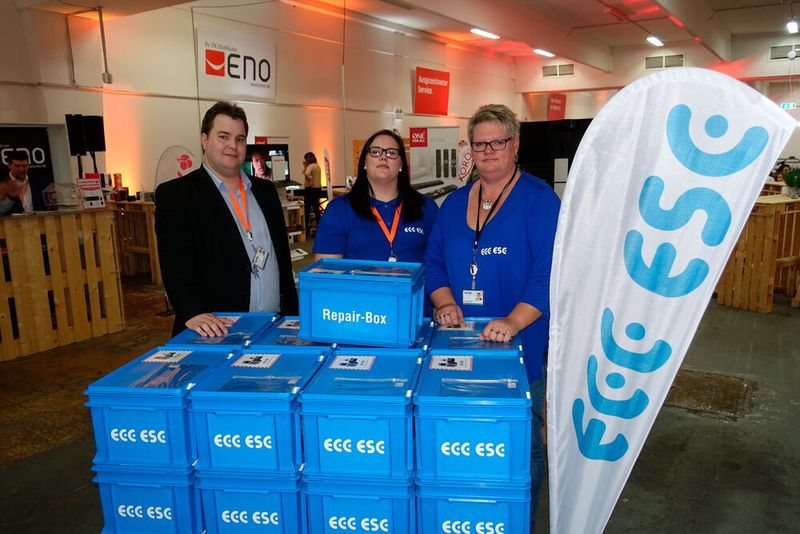 Das ECC-ESC Team: (v. l.) Hendrik Horstmann, Vanessa Horstmann und Heidi Hessels (Vogel IT-Medien GmbH)