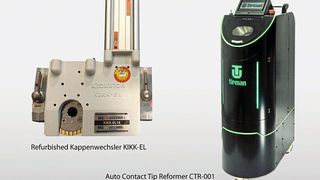 Der Auto Contact Tip Reformer CTR-001 steht für umweltfreundliches Lichtbogenschweißen. (Bild: Kyokutoh)