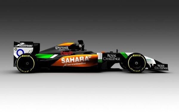 Der neue Sahara Force India VJM07 für die Formel-1-Saison 2014 (Sahara Force India)