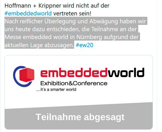 Die Absage erfolgte dann am 21. Februar um 12:25 nachmittags. (Bild: LinkedIn)