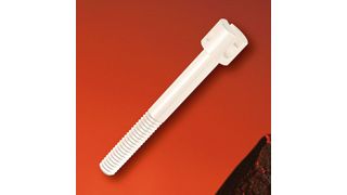 Die Bülte GmbH Kunststofferzeugnisse hat ihr Sortiment an Kunststoffschrauben um diese, der DIN404 ähnelnde, Variante einer Kreuzschlochschraube aus robustem Polyamid ergänzt, die im Vergleich zu Metallschrauben elektrisch isolieren, leichter sind und einfacher zu recyceln. (Bülte)