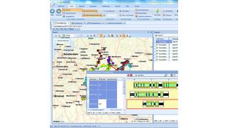 Der detaillierte Tourverlauf als Einsatzgrafik in PTV Smartour. (Bild: PTV)
