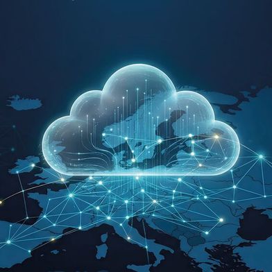 Europa legt zu beim Thema Cloud – zwar nicht als Kopie der US-Hyperscaler, jedoch als souveräne, ernstzunehmende Option.  (Bild: Gemini / KI-generiert)