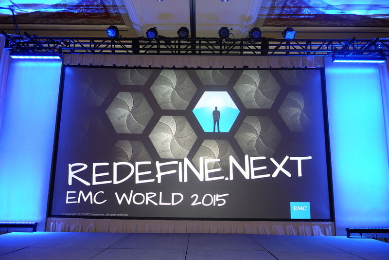 Das Motto der EMC World 2015: Redefine.Next belegt den Wandlungwillen bei EMC. (Ariane Rüdiger)