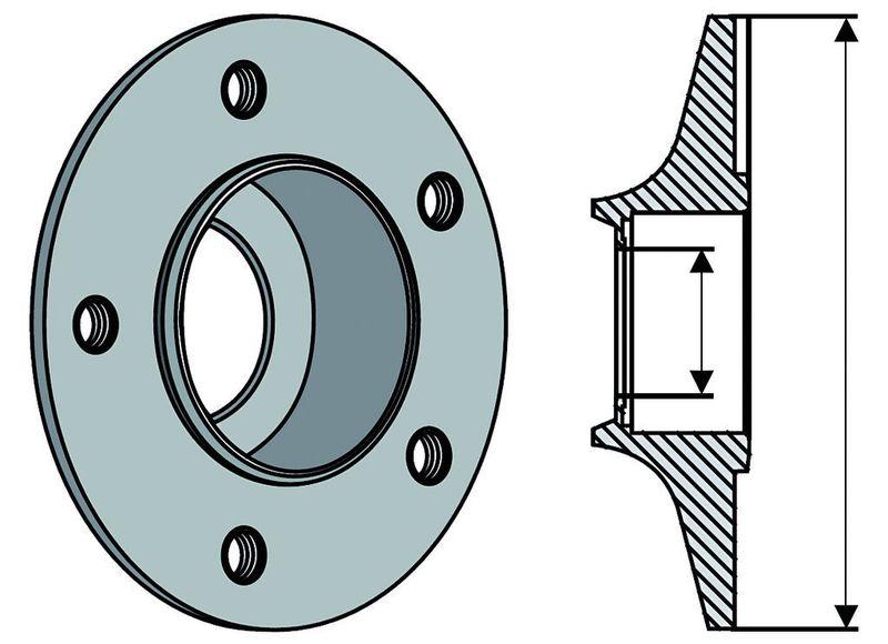 Bild 2: Im Lagerflansch befindet sich jeweils ein Wälzlager. Bild: Industriehof Scherenbostel (Archiv: Vogel Business Media)