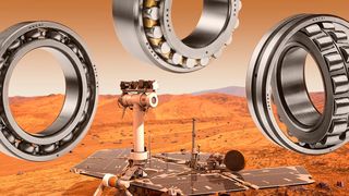 Aufgrund der Werkstoffeigenschaften, der Laufbahngeometrien und weltraumtauglicher Tribologie übertreffen die Wälzlager die auf zwei Jahre geplante Lebensdauer des Mars Rovers Curiosity bei weitem. (Nachi)