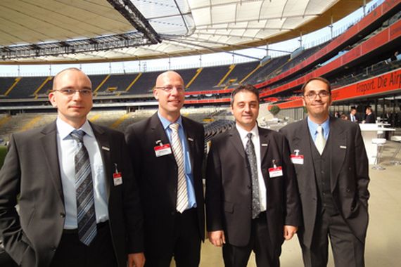 Super Magirus-Team (v.l.): Roy Winkler, Michael Franke, Daniele Ricci, Rainer Bretzel (Archiv: Vogel Business Media)