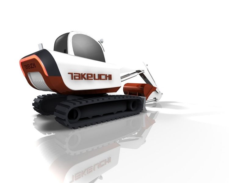 Auch bei Investitionsgütern – hier ein von Dominic Schindler Creations gestalteter Bagger des japanischen Herstellers Takeuchi – gewinnt Design als Wettbewerb immer mehr an Bedeutung. (Archiv: Vogel Business Media)