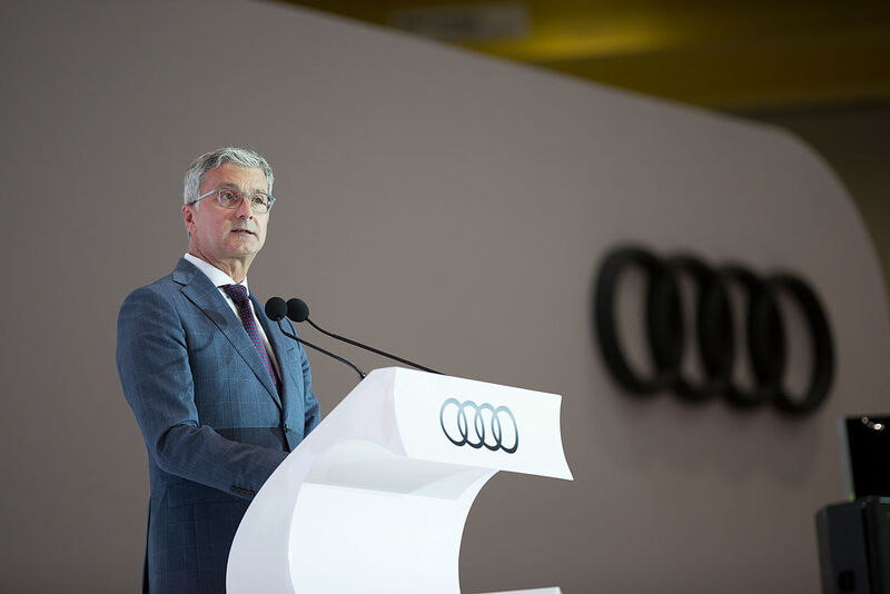 „Heute ist die Geburtsstunde der Premium-Autoproduktion in Mexiko!“, sagte Audi-CEO Rupert Stadler in seiner Eröffnungsrede. (Audi)