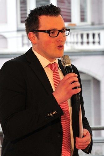 Zum Abschluss der Feierstunde bedankte sich Marius Klänhardt für die vielen lobenden Worte. (Foto: Büttner)