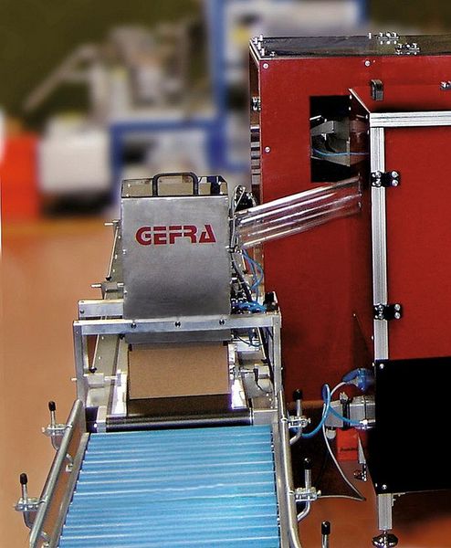 Beispiel für einen Teilepuffer, der die Prüfungen auch während eines Behälterwechsels ohne Unterbrechung ermöglicht.  (Bild: Gefra)
