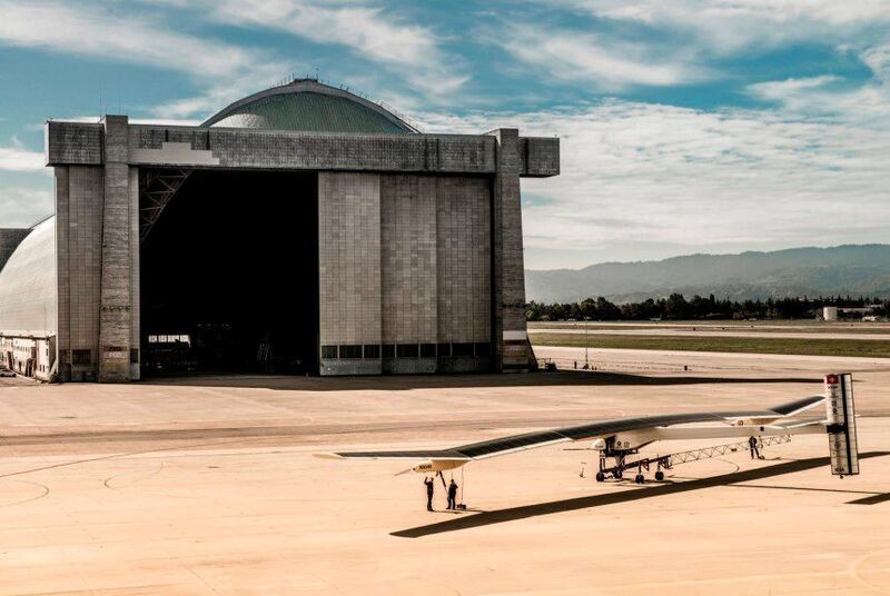 Hangar auf dem Moffett Airfield. (Solar Impulse)